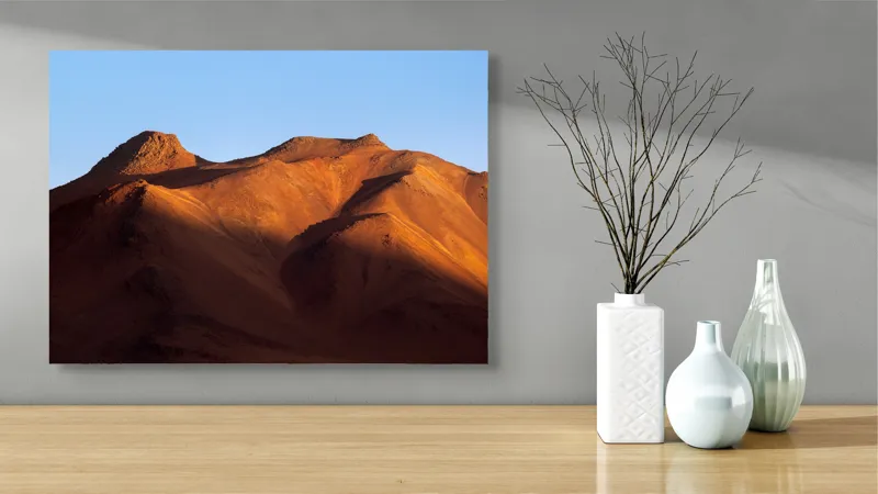 Tablou Canvas Vârfuri Ruginii în Amurg Seren, 70 x 50 cm