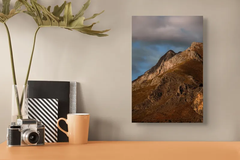 Tablou Canvas Umbră pe crestele înserării montane, 26 x 39 cm – poza 3