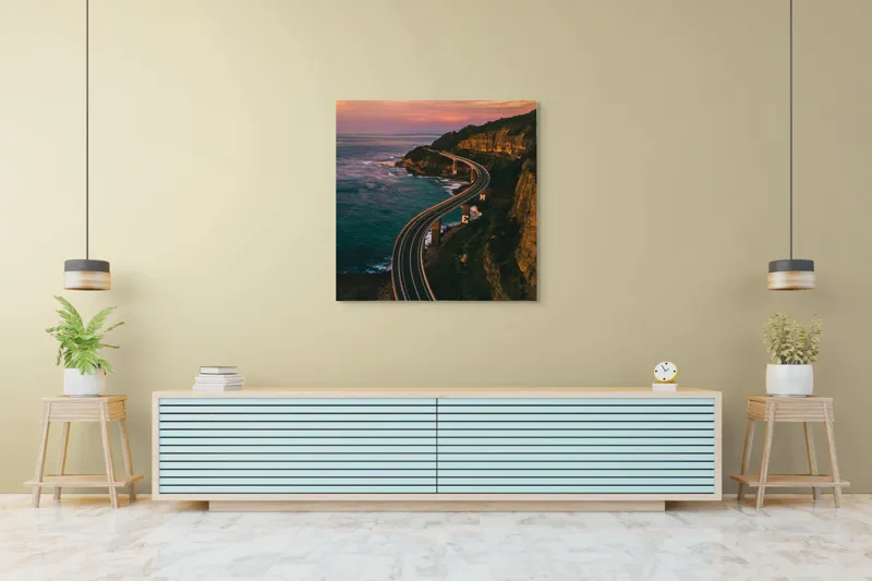 Tablou Canvas Drumul Șerpuitor Spre Apusul Viselor, 100 x 100 cm – poza 5