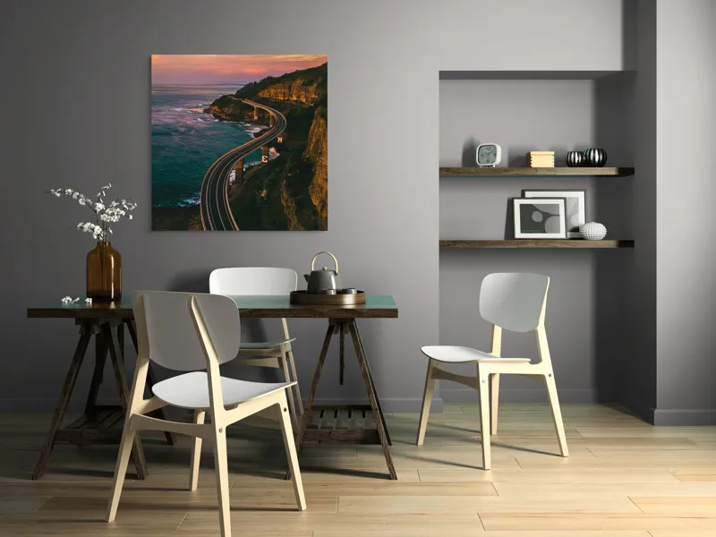 Tablou Canvas Drumul Șerpuitor Spre Apusul Viselor, 100 x 100 cm – poza 6