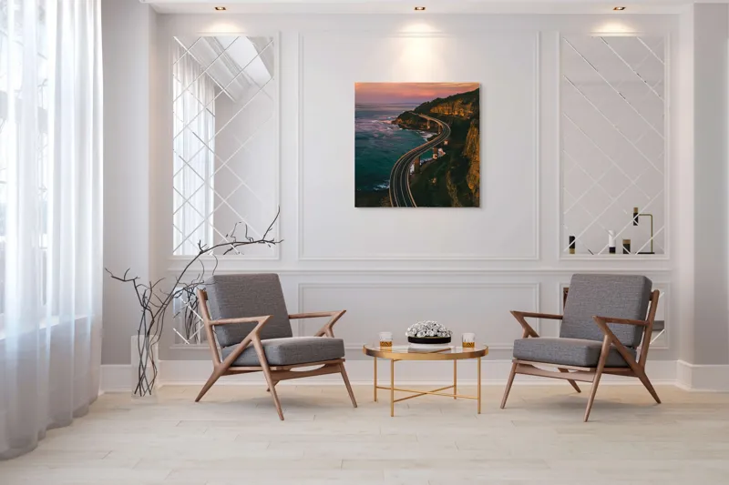 Tablou Canvas Drumul Șerpuitor Spre Apusul Viselor, 100 x 100 cm – poza 7