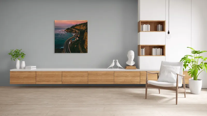 Tablou Canvas Drumul Șerpuitor Spre Apusul Viselor, 100 x 100 cm – poza 8