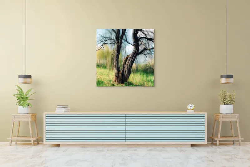 Tablou Canvas, "Dansul copacului în vântul primăverii", 100 x 100 cm – poza 5