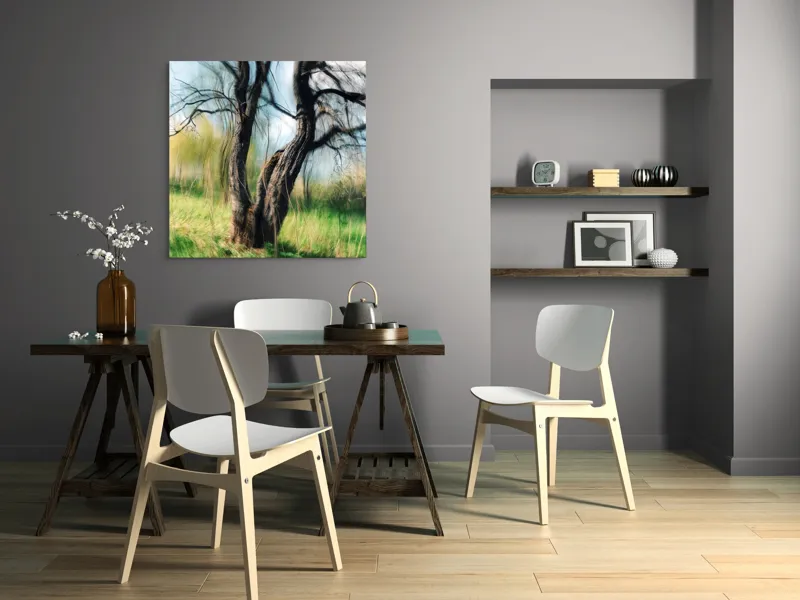 Tablou Canvas, "Dansul copacului în vântul primăverii", 100 x 100 cm – poza 6