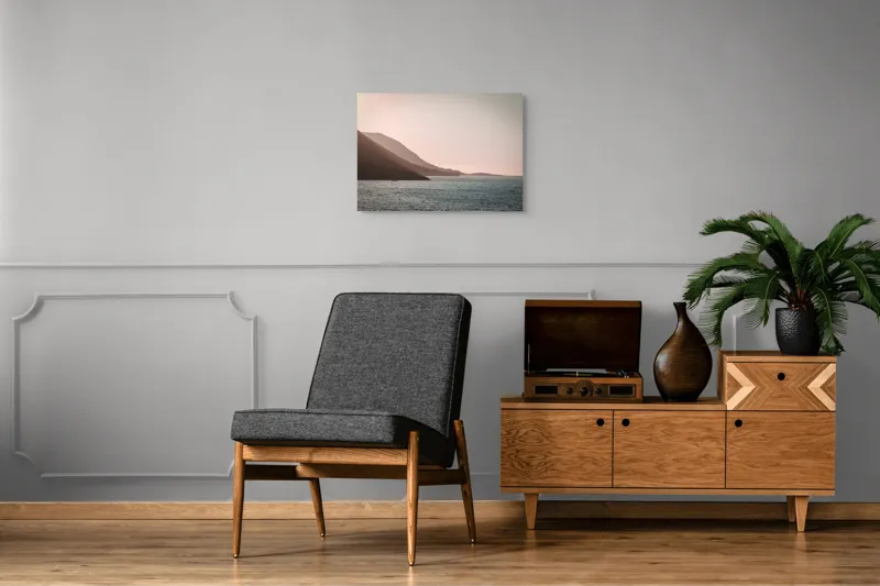 Tablou Canvas pe tema orizontului marin liniștit, 70 x 50 cm – poza 4