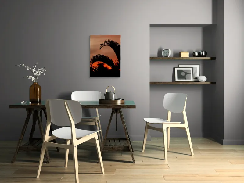 Tablou Canvas cu tema apus tropical, 50 x 70 cm
