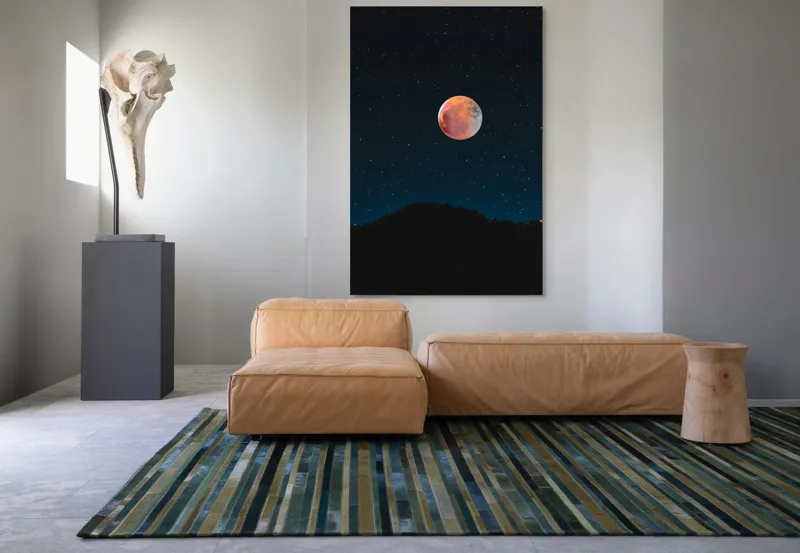 Tablou Canvas Luna Scăldată în Tăcerea Noții, 100 x 150 cm – poza 7