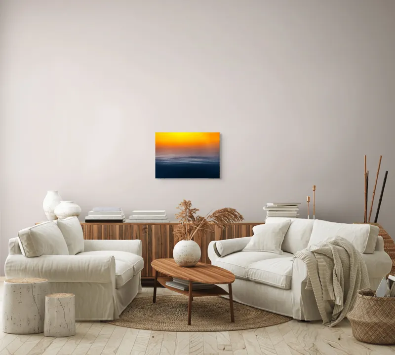 Tablou Canvas Apus de foc peste ocean liniștit, 54 x 39 cm – poza 5