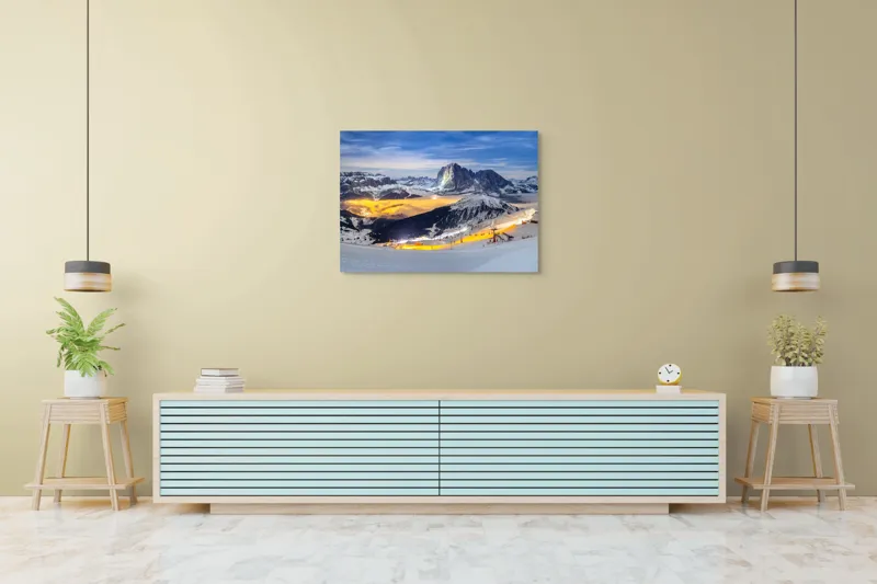 Tablou Canvas pe tema munților înzăpeziți, 100 x 70 cm – poza 4