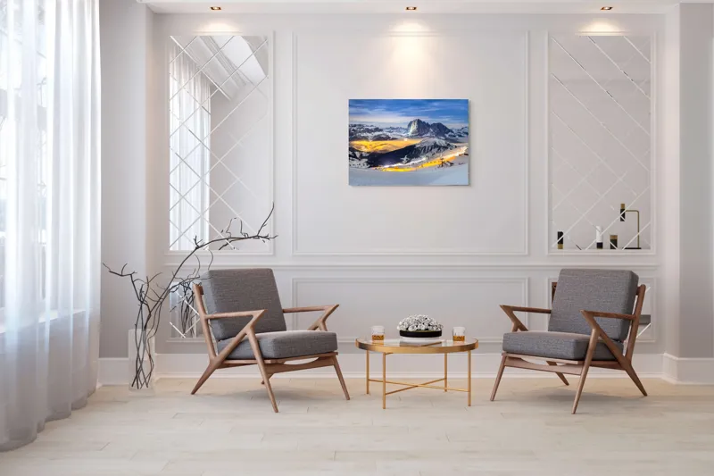 Tablou Canvas pe tema munților înzăpeziți, 100 x 70 cm – poza 5