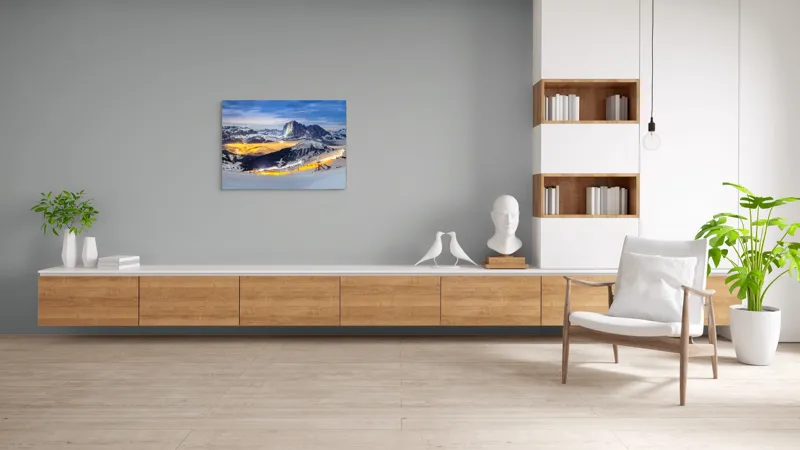 Tablou Canvas pe tema munților înzăpeziți, 100 x 70 cm – poza 6