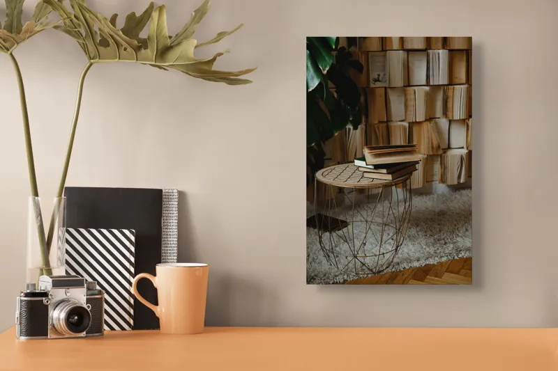 Tablou Canvas, "Odaia cu povești nerostite ale vremii", 26 x 39 cm – poza 3