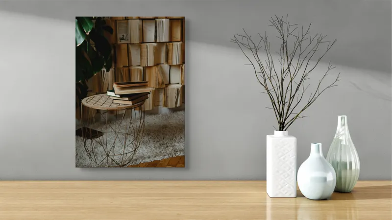 Tablou Canvas, "Odaia cu povești nerostite ale vremii", 39 x 54 cm – poza 4