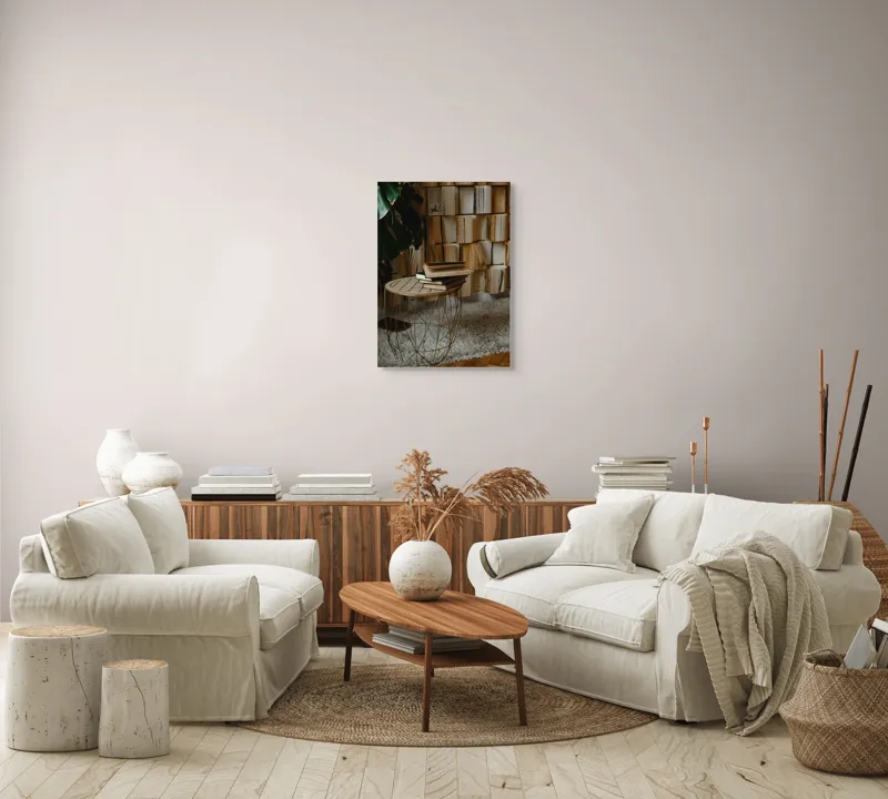 Tablou Canvas, "Odaia cu povești nerostite ale vremii", 50 x 70 cm – poza 4