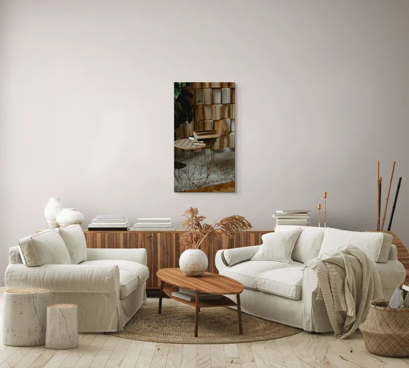 Tablou Canvas, "Odaia cu povești nerostite ale vremii", 50 x 90 cm – poza 7