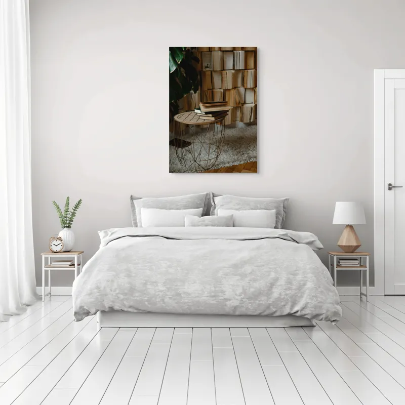 Tablou Canvas, "Odaia cu povești nerostite ale vremii", 70 x 100 cm – poza 3