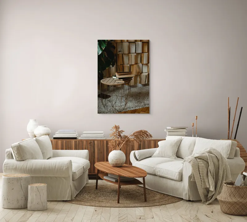 Tablou Canvas, "Odaia cu povești nerostite ale vremii", 70 x 100 cm – poza 4