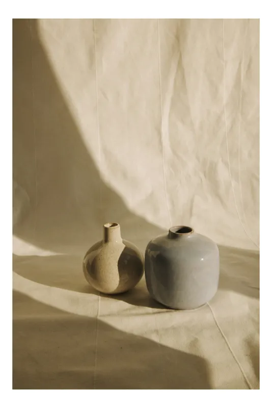 Tablou Canvas, "Forme și umbre în armonie ceramică", 70 x 100 cm