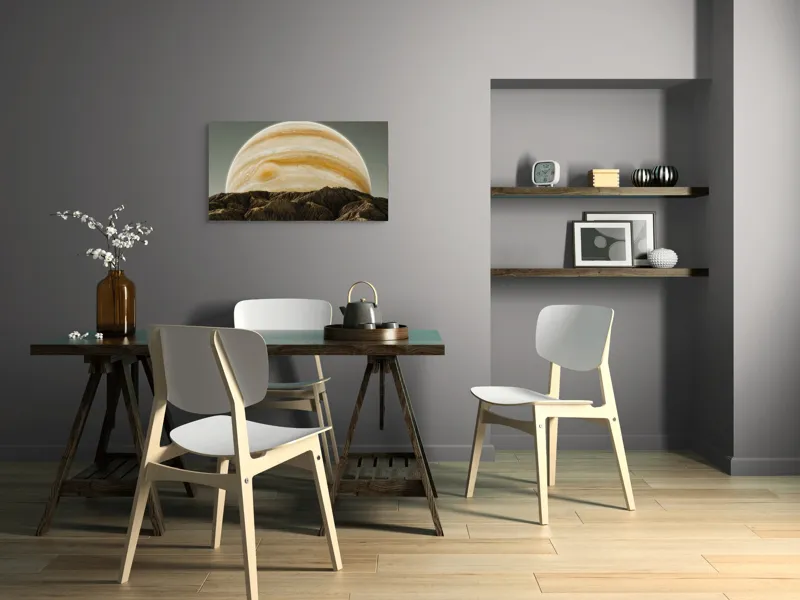 Tablou Canvas Jupiter răsărind deasupra munților străvechi, 90 x 50 cm – poza 3
