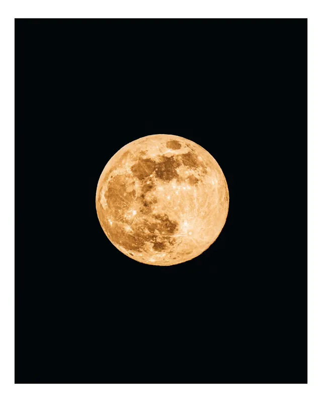 Tablou Canvas, "Luna de chihlimbar strălucitor", 50 x 70 cm