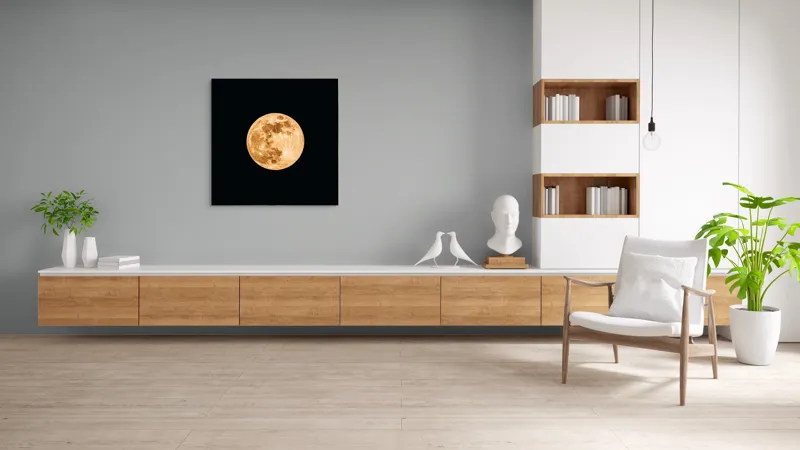 Tablou Canvas, "Luna de chihlimbar strălucitor", 100 x 100 cm – poza 8