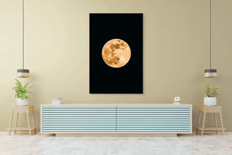 Tablou Canvas, "Luna de chihlimbar strălucitor", 100 x 150 cm – poza 4