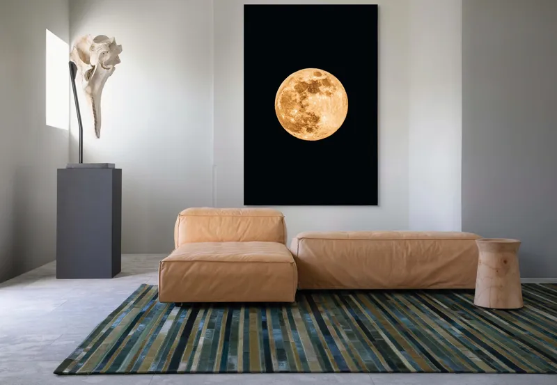 Tablou Canvas, "Luna de chihlimbar strălucitor", 100 x 150 cm – poza 7