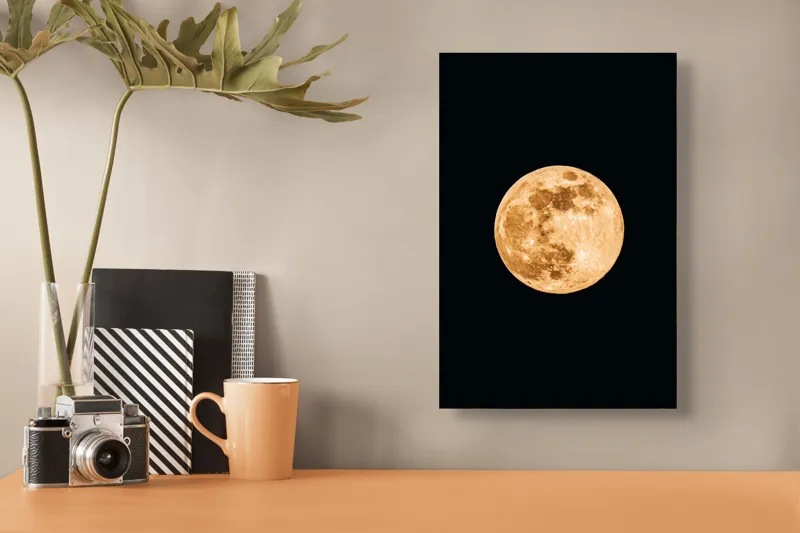 Tablou Canvas, "Luna de chihlimbar strălucitor", 26 x 39 cm – poza 3