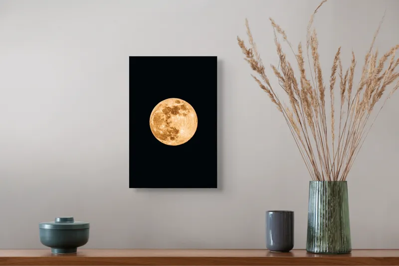 Tablou Canvas, "Luna de chihlimbar strălucitor", 26 x 39 cm – poza 5