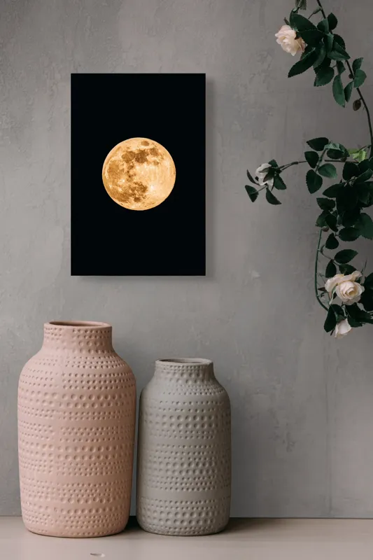Tablou Canvas, "Luna de chihlimbar strălucitor", 26 x 39 cm – poza 6