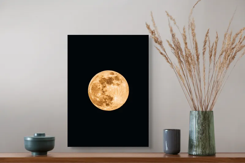 Tablou Canvas, "Luna de chihlimbar strălucitor", 39 x 54 cm – poza 3