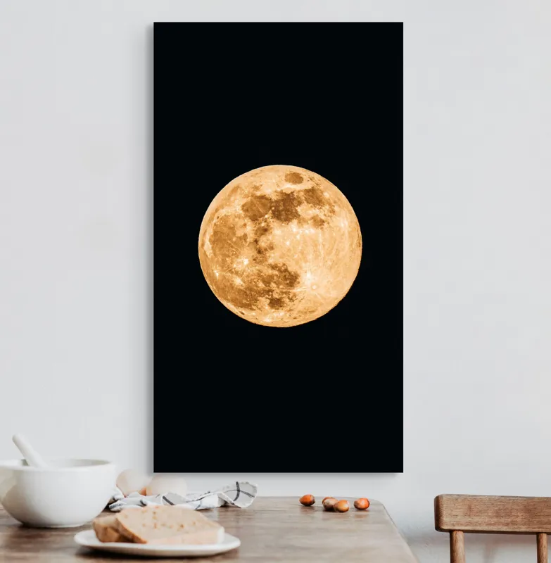 Tablou Canvas, "Luna de chihlimbar strălucitor", 50 x 90 cm – poza 3