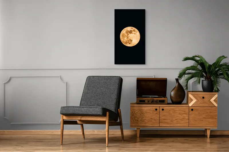 Tablou Canvas, "Luna de chihlimbar strălucitor", 50 x 90 cm – poza 8