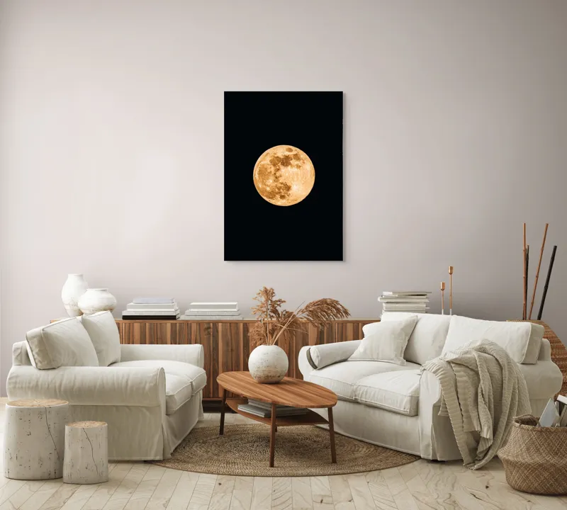 Tablou Canvas, "Luna de chihlimbar strălucitor", 70 x 100 cm – poza 4