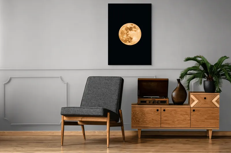 Tablou Canvas, "Luna de chihlimbar strălucitor", 70 x 100 cm – poza 6