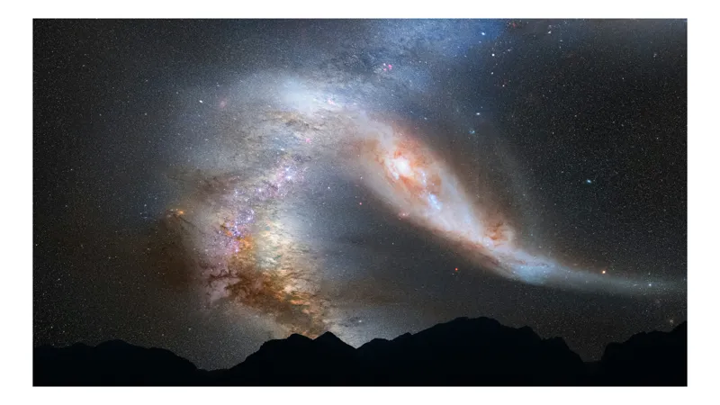 Tablou Canvas Galaxii Danțând Imagini Spațiale Cosmică, 50 x 50 cm