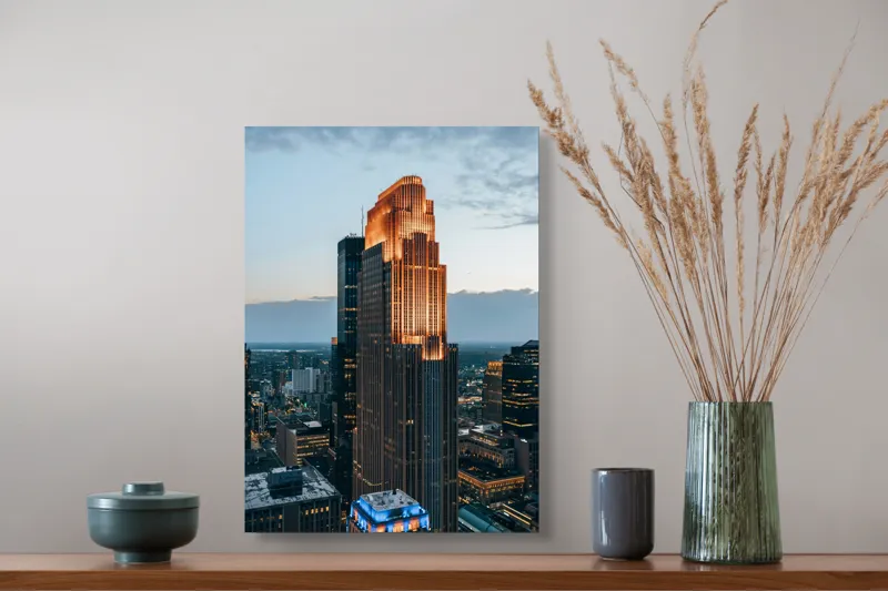Tablou Canvas pe tema Strălucirii Urbane Moderne, 39 x 54 cm – poza 3