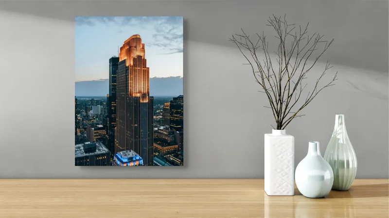 Tablou Canvas pe tema Strălucirii Urbane Moderne, 39 x 54 cm – poza 4
