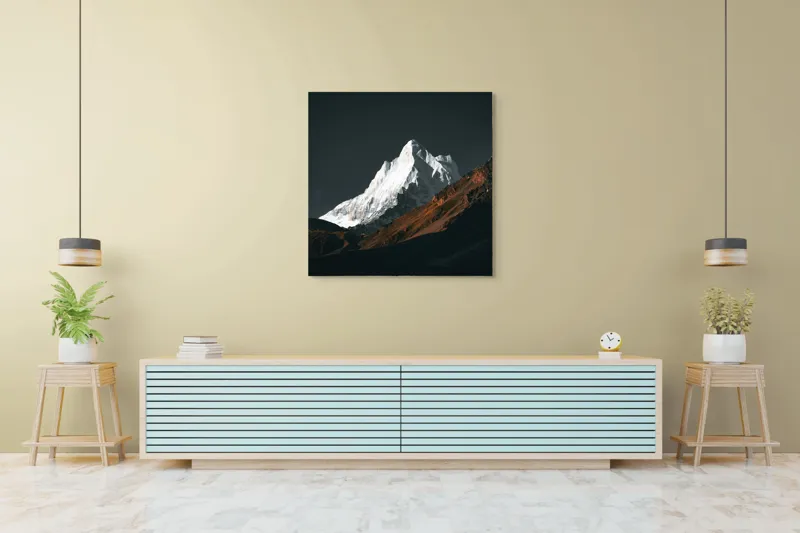 Tablou Canvas, "Măreția Tăcută a Zării Înghețate", 100 x 100 cm – poza 5