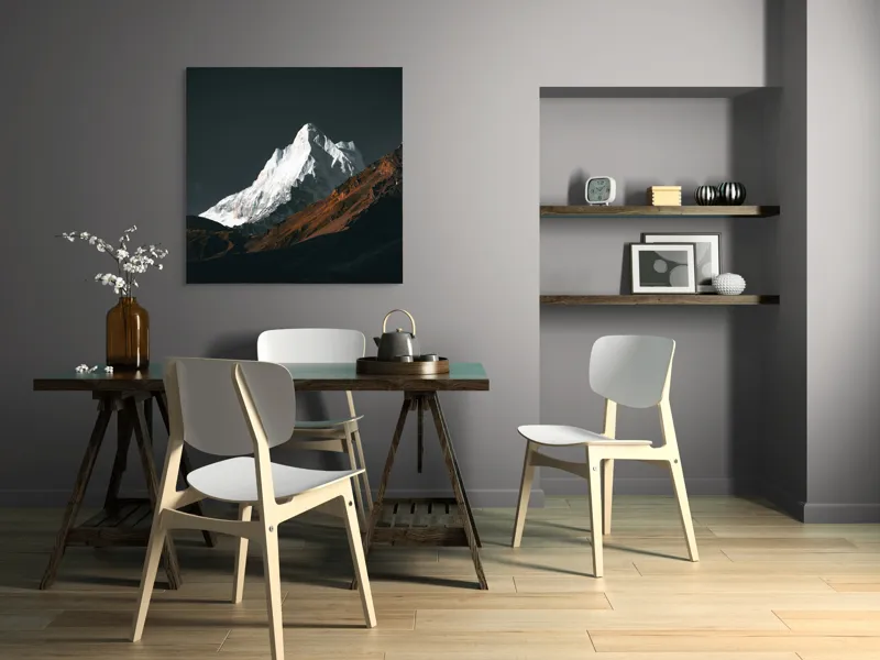 Tablou Canvas, "Măreția Tăcută a Zării Înghețate", 100 x 100 cm – poza 6
