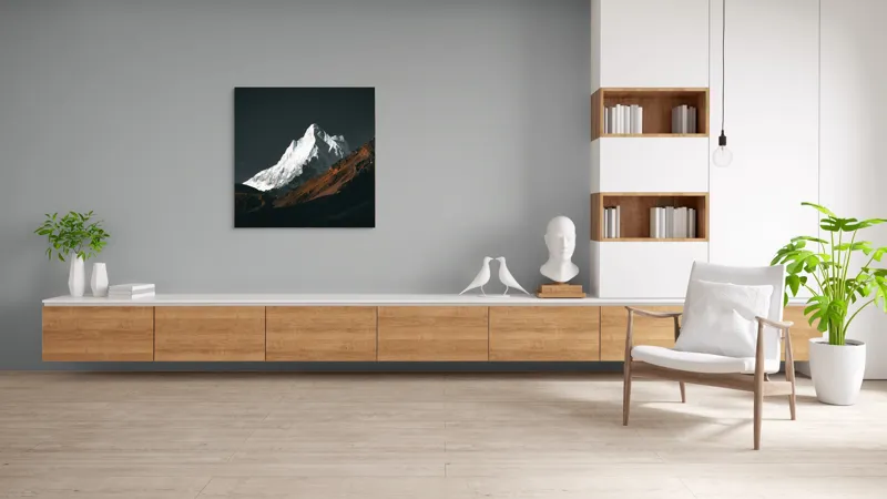 Tablou Canvas, "Măreția Tăcută a Zării Înghețate", 100 x 100 cm – poza 8