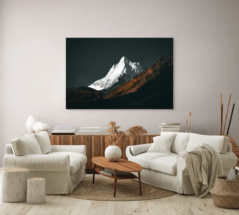 Tablou Canvas, "Măreția Tăcută a Zării Înghețate", 150 x 100 cm – poza 3