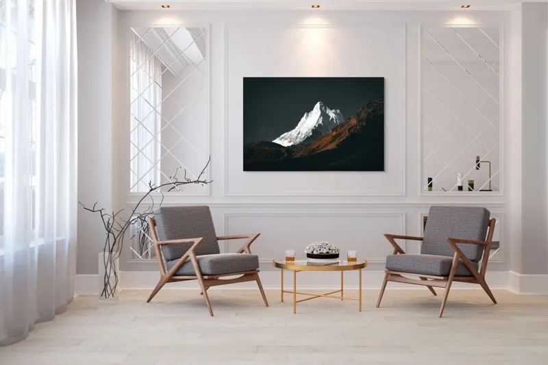 Tablou Canvas, "Măreția Tăcută a Zării Înghețate", 150 x 100 cm – poza 7