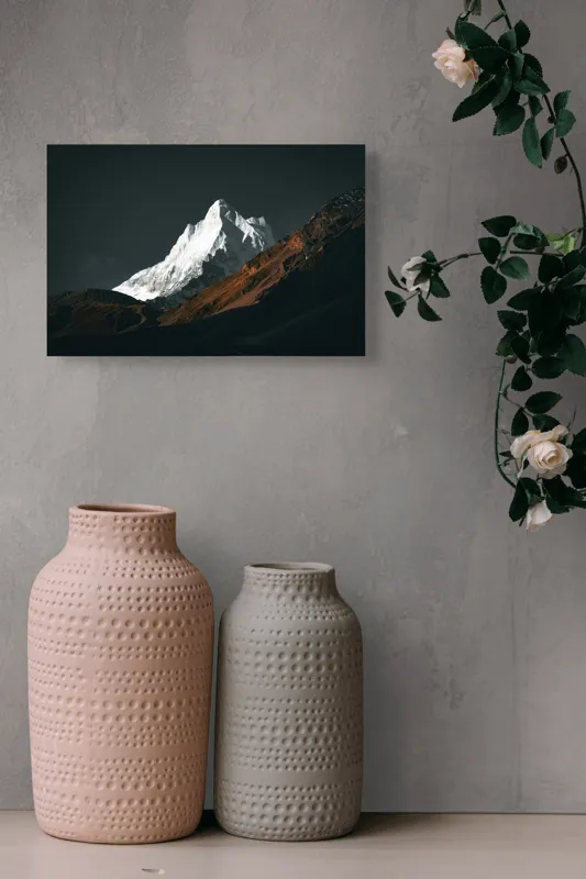 Tablou Canvas, "Măreția Tăcută a Zării Înghețate", 39 x 26 cm – poza 4