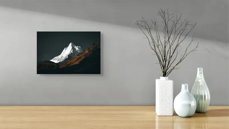 Tablou Canvas, "Măreția Tăcută a Zării Înghețate", 39 x 26 cm – poza 8