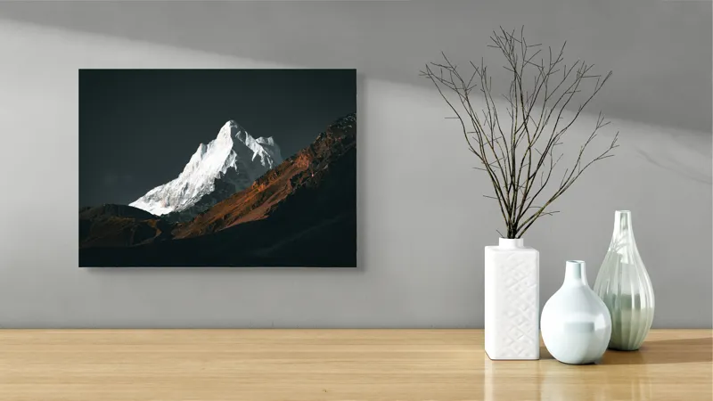 Tablou Canvas, "Măreția Tăcută a Zării Înghețate", 54 x 39 cm – poza 3