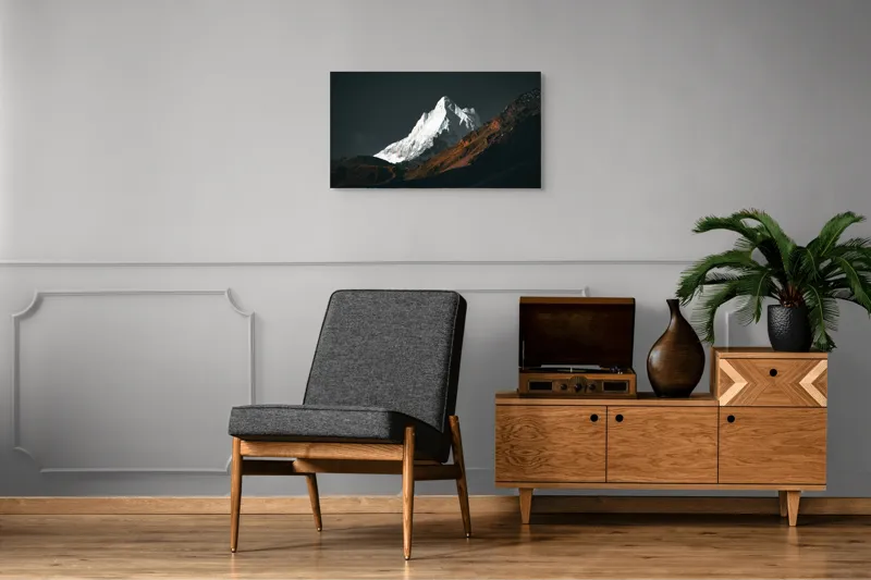 Tablou Canvas, "Măreția Tăcută a Zării Înghețate", 90 x 50 cm – poza 6