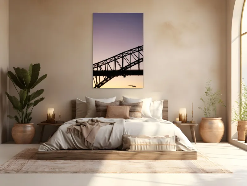 Tablou Canvas Pasaj sub semilună la apus, 100 x 150 cm – poza 3