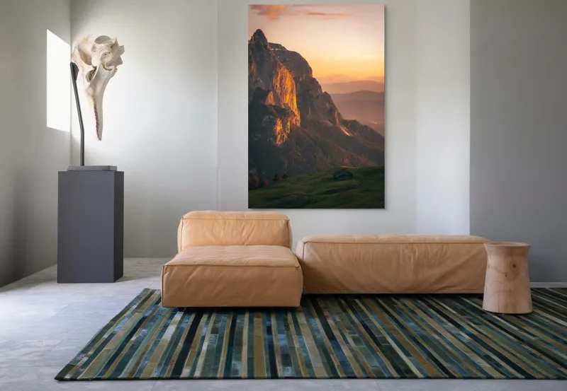 Tablou Canvas pe tema munților cu lumina aurie, 100 x 150 cm – poza 7