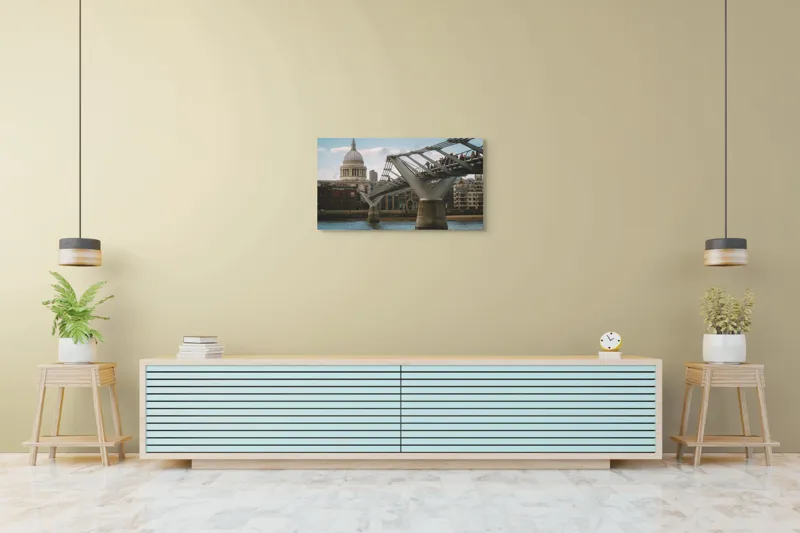 Tablou Canvas Podul spre catedrala cerului albastru, 90 x 50 cm – poza 5